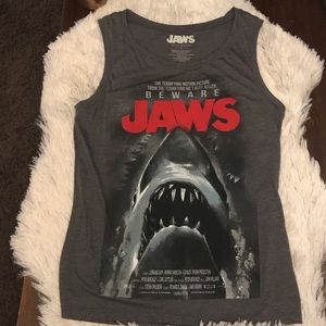 JAWS grey tank top